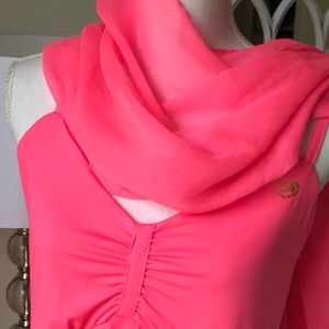 ECKO RED Cross Strap Maxi Dress with scarf